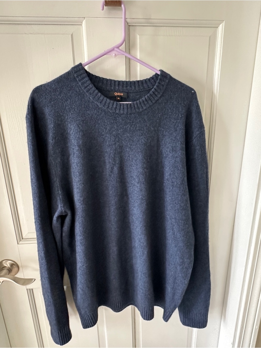 Quince Crewneck Sweater in Dark Navy